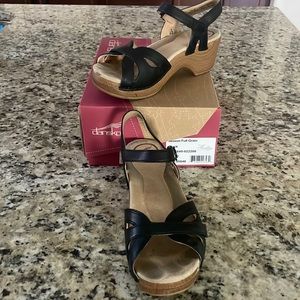 Dansko black sandals; EU size 37